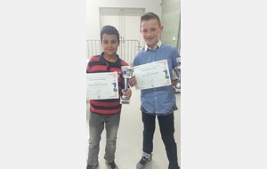 Riyad 2ème et Axel 4ème de la Coupe du Jeune Arbitre Minime