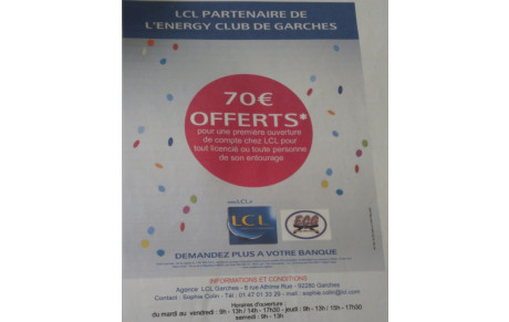 Partenariat LCL - Offre ouverture de compte